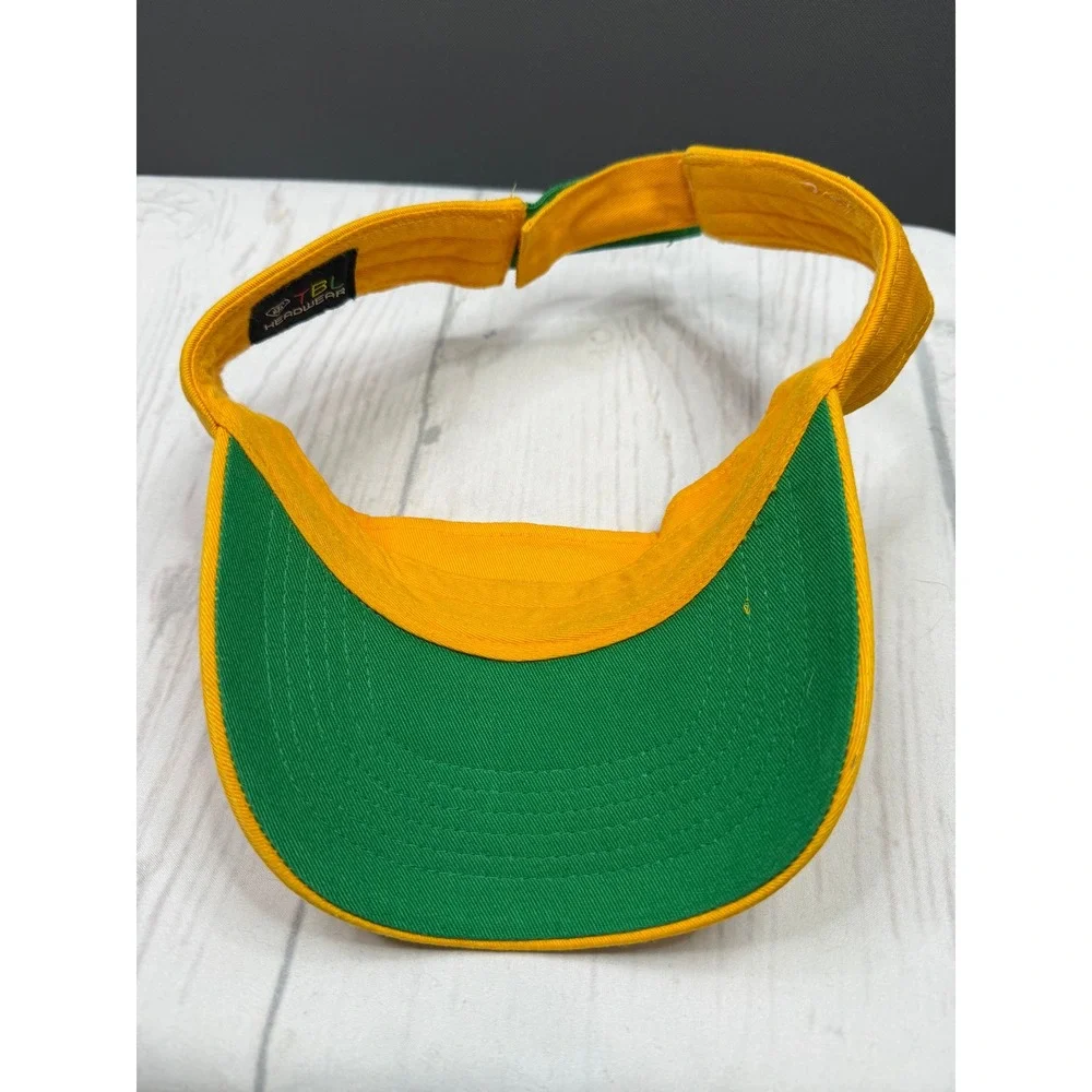 TBL Headwear‎ Jamaica Sun Visor Unisex Yellow Green Embroidered Adjustable OSFM